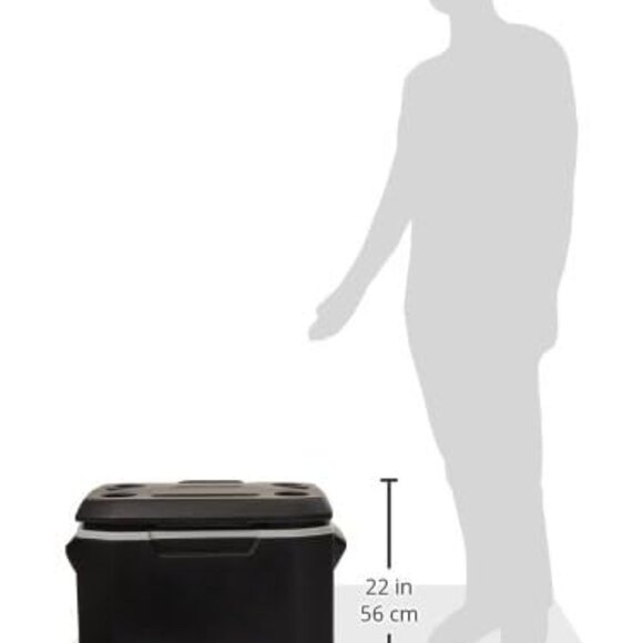 Xtreme 50qt Rolling Cooler with Wheels, Extra-Walled Insulation Keeps Ice up to - Picture 3 of 5
